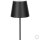 SIGOR NUINDIE LED Akku-Stehleuchte schwarz 2.2W 180lm 2700K rrund dimmbar 4549001 USB-C
