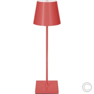 SIGOR NUINDIE LED Akku-Tischleuchte USB-C 380mm feuerrot 2,2W FlexMood 2200K/2700K IP54 168/197lm Ra85
