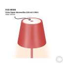 SIGOR NUINDIE LED Akku-Tischleuchte USB-C 380mm feuerrot 2,2W FlexMood 2200K/2700K IP54 168/197lm Ra85