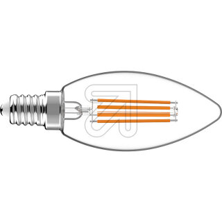 GreenLED 54207000 Filament Kerzenlampe klar E14 2,2W 470lm