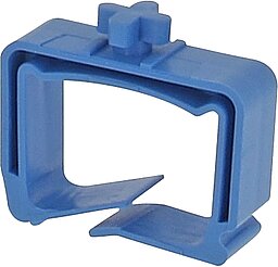 10x KELECTRIC Kabelsammelhalter klein, blau, 10er Pack für Striebel-Syst., 170105