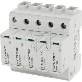 KELECTRIC PV Überspannungsableiter. Typ 1+2, 5TE, 500425 PV T1+2, Type 1CA PV SPD, 1100V, 500425