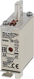3x KELECTRIC NH Sicherung Größe 000, 500V AC, 2A 140602