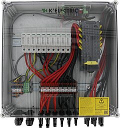 KELECTRIC Feuerwehrschalter 4MPP, 2in 1out, MC4 ÜSS T1+2, 400x400x132mm, MC4, 134114