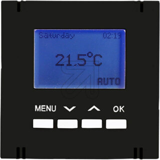 Panasonic Thermostat Digital Abdeckung matt schwarz 55x55