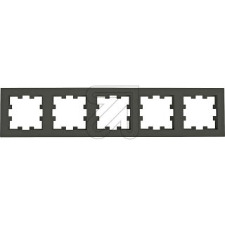 Panasonic Karre Plus 55 Abdeckrahmen 5-fach anthrazit