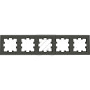 Panasonic Karre Plus 55 Abdeckrahmen 5-fach anthrazit