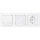 Panasonic Plus 55 Steckdose mit Klappdeckel weiß WDTT03102WH-EU1