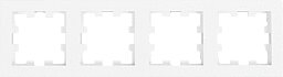 Panasonic Karre Plus 55 Abdeckrahmen 4-fach weiß WDTF00042WH-EU1