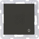Panasonic Plus 55 Steckdose mit Klappdeckel anthrazit