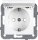 Panasonic Plus 55 Steckdose mit Klappdeckel beschriftbar WDTT03202WH-EU1