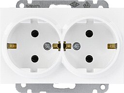 Panasonic Plus 55 Doppelsteckdose weiß WDTC12052WH-EU1
