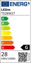 5x T528W27 Leuchtstofflampe Röhre HE 28W/827 G5/T5 warmweiß 2700K