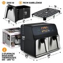 Profi-Cook Doppel-Heißluft-Friteuse PC-FR 1287 H
