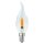 LED Filament Feuer Windstoßkerze 1W E14 klar