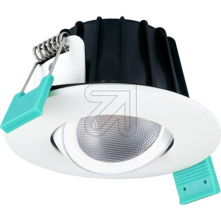 Sylvania 0005363 LED Einbaustrahler IP65 5,4W DIM, CCT, weiß 230V, Abstr.< 38°, dimmbar, schwenkbar