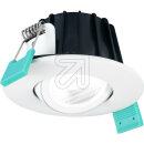Sylvania 0005363 LED Einbaustrahler IP65 5,4W DIM, CCT, weiß 230V, Abstr.< 38°, dimmbar, schwenkbar