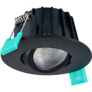 Sylvania 0005364 LED Einbaustrahler IP65 5,4W DIM, CCT, schwarz 230V, Abstr.< 38°, dimmbar, schwenkbar