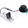 Sylvania 0005364 LED Einbaustrahler IP65 5,4W DIM, CCT, schwarz 230V, Abstr.< 38°, dimmbar, schwenkbar
