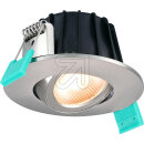Sylvania 0005365 LED Einbaustrahler IP65 5,4W DIM, CCT, chrom 230V, Abstr.< 38°, dimmbar, schwenkbar