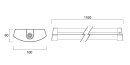 Sylvania 0042930 LED Anbauleuchte "Deltawing" IP44 L1160mm Power-Select, weiß
