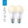 2x WiZ Smart LED A60 Birnen 8W = 60W E27 matt 806lm warmweiß 2700K dimmbar App Google Alexa WiFi