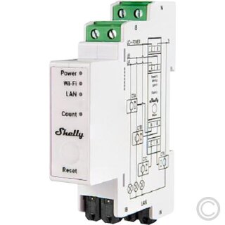 BOLD Shelly Pro 3EM - 3-Phasen-Energiezähler Bluetooth, WLAN, LAN - 12913 PV-Anlagen