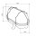EGB 64000010 Oval-Armatur IP44 max. 60W grau Schiffsarmatur