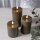 STARtrading LED-Echtwachs-Kerze "Flamme Flow Pillar" 15cm taupe 060-18