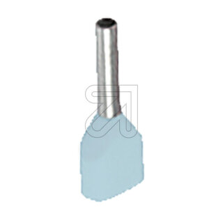 100x EGB 16646000 Duo- Aderendhülsen 0,5mm²,8mm weiß PA isoliert 2810019EGB