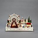 Konstsmide LED Holzsilhouette "Weihnachtsmarkt" 3244-250