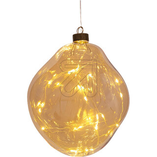 Saico LED-Glasdekoration gold CD73-3190