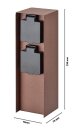 BOLD Steckdosensäule rostfarben IP44 2-fach Steckdose 10818