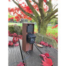 BOLD Steckdosensäule rostfarben IP44 2-fach Steckdose 10818