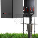 BOLD Steckdosensäule rostfarben IP44 2-fach Steckdose 10818