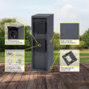 BOLD Steckdosensäule anthrazit IP44 2-fach Steckdose 10614