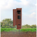 BOLD Steckdosensäule rostfarben IP44 2-fach Steckdose 10633