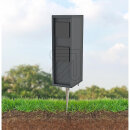 BOLD Steckdosensäule anthrazit IP44 4-fach Steckdose 10616