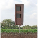 BOLD Steckdosensäule rostfarben IP44 2-fach Steckdose 10615