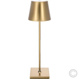 SIGOR NUINDIE LED Akku-Tischleuchte gold 2.2W 180lm 45° rund 2200/2700K 4546101 USB-C