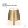 SIGOR NUINDIE LED Akku-Tischleuchte gold 2.2W 180lm 45° rund 2200/2700K 4546101 USB-C