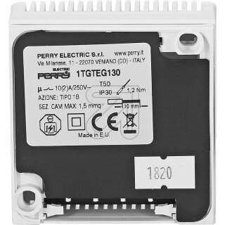 Perry Electric Raumtemperaturregler mechanischer Raumthermostat TEM 73 A / 1TG TEG130 (7100)