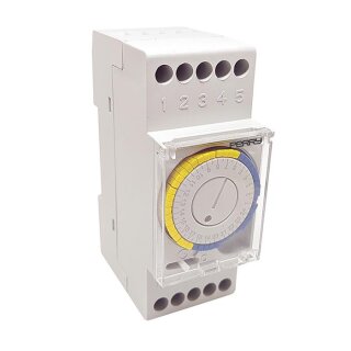 Perry Electric Elektromechanische Zeitschaltuhr mit Stößeln mit Gangreserve QSU 35 U / 1IO 0022 (1471)