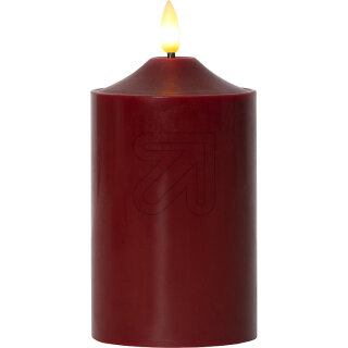 STARtrading LED-Kerze "Flamme" dunkelrot 15cm 063-53