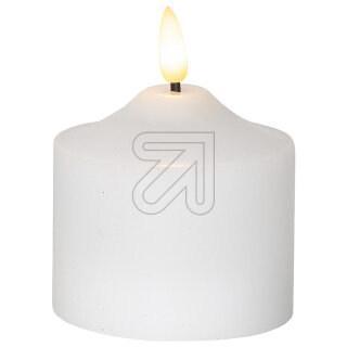 STARtrading LED-Kerze "Flamme" weiß 7,5x9,5cm 064-06