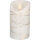 KonstSmide LED-Kerze weiß mit silberfarb. Draht umwickelt 13,5cm 1834-190