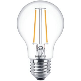 Philips LED Filament Birnform 2,2W = 25W E27 klar 250lm warmweiß 2700K