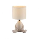 JUST LIGHT Tischleuchte "TED" beige sitzend...