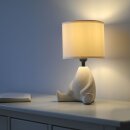 JUST LIGHT Tischleuchte "TED" beige sitzend...