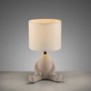 JUST LIGHT Tischleuchte "TED" beige sitzend 14190-39